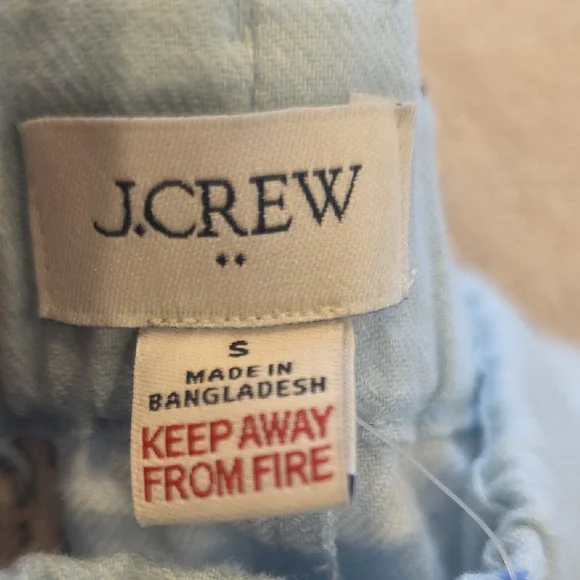 J.Crew Golden Doodle Light Blue Flannel Pajama Pants SZ Small NWT - Picture 4 of 8